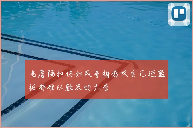 老詹隔扣仍如风夸梅感叹自己连篮板都难以触及的无奈